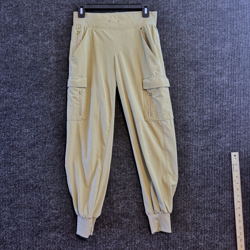 All in Motion Cargo Joggers Women XS Green Stretch Utility Hiking Pants